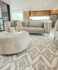 Miss Amara Rumi Grey And Ivory Transitional Tribal Rug All Rugs