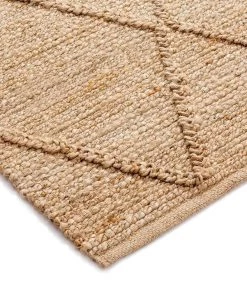 Miss Amara Sabra Diamond Lattice Jute Rug All Rugs