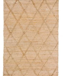 Miss Amara Sabra Diamond Lattice Jute Rug All Rugs