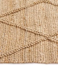 Miss Amara Sabra Diamond Lattice Jute Rug All Rugs