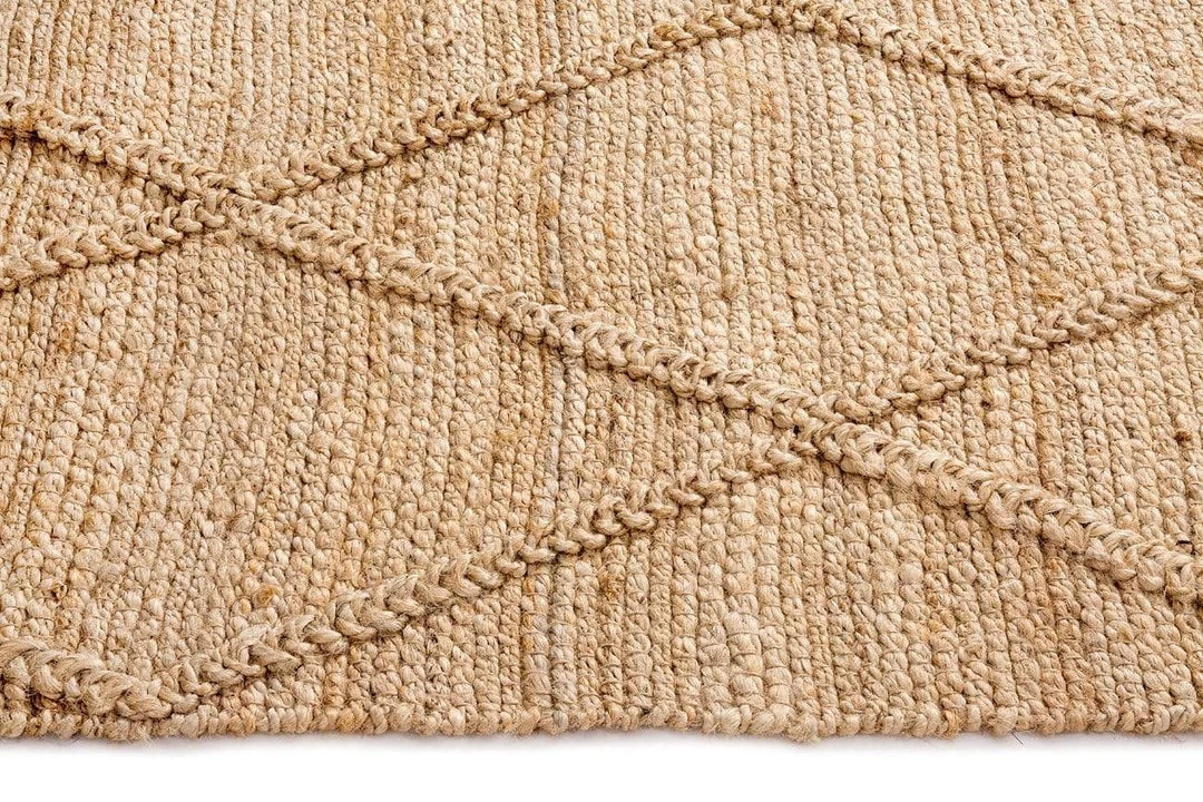 Miss Amara Sabra Diamond Lattice Jute Rug All Rugs