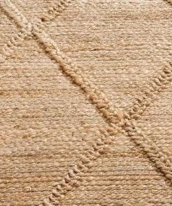 Miss Amara Sabra Diamond Lattice Jute Rug All Rugs