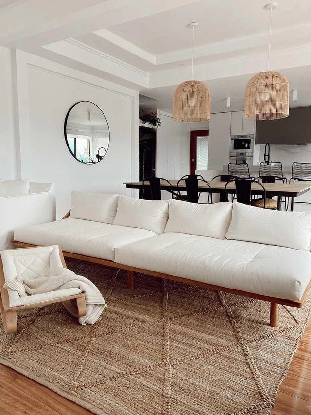 Miss Amara Sabra Diamond Lattice Jute Rug All Rugs