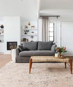 Miss Amara All Rugs Sadie Coral Peach Turkish Style Distressed Rug