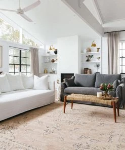 Miss Amara All Rugs Sadie Coral Peach Turkish Style Distressed Rug