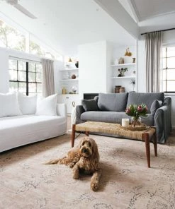 Miss Amara All Rugs Sadie Coral Peach Turkish Style Distressed Rug