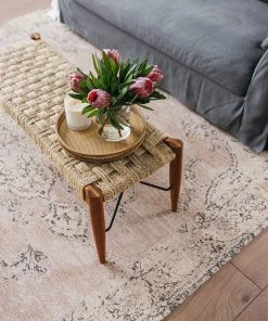 Miss Amara All Rugs Sadie Coral Peach Turkish Style Distressed Rug
