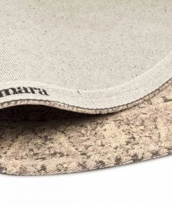 Miss Amara Sadie Coral Peach Turkish Style Distressed Round Rug