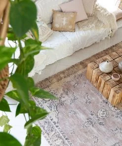 Miss Amara All Rugs Sadie Coral Peach Turkish Style Distressed Rug