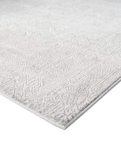 Miss Amara All Rugs Sadiya Ivory And Grey Distressed Tribal Rug