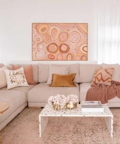 Miss Amara All Rugs Sahara Turkish Style Pink Distressed Medallion Rug