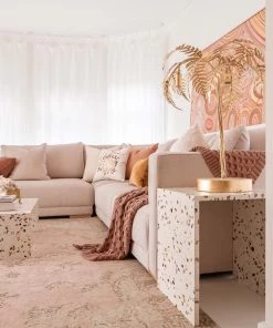 Miss Amara All Rugs Sahara Turkish Style Pink Distressed Medallion Rug