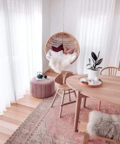 Miss Amara All Rugs Sahara Turkish Style Pink Distressed Medallion Rug