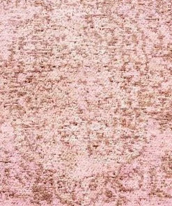 Miss Amara Sahara Turkish Style Pink Distressed Medallion Runner Rug