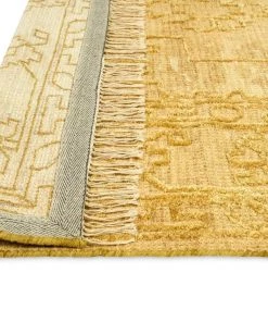 Miss Amara Sariah Mustard Yellow And Beige Distressed Rug All Rugs