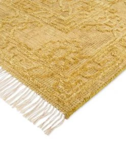 Miss Amara Sariah Mustard Yellow And Beige Distressed Rug All Rugs