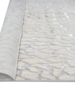 Miss Amara Sasha Ivory Cream And Grey Abstract Transitional Runner Rug