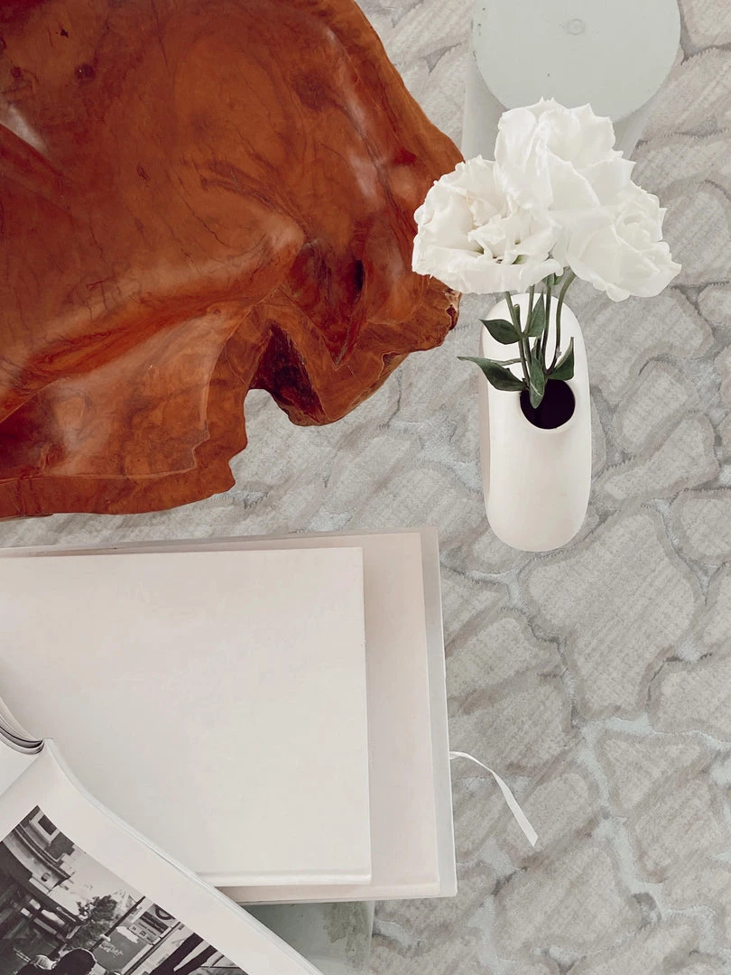 Miss Amara Sasha Ivory Cream And Grey Abstract Transitional Rug All Rugs