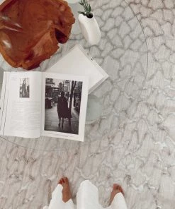 Miss Amara Sasha Ivory Cream And Grey Abstract Transitional Rug All Rugs