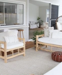 Miss Amara Saskia Beige And Ivory Indoor Outdoor PET Rug