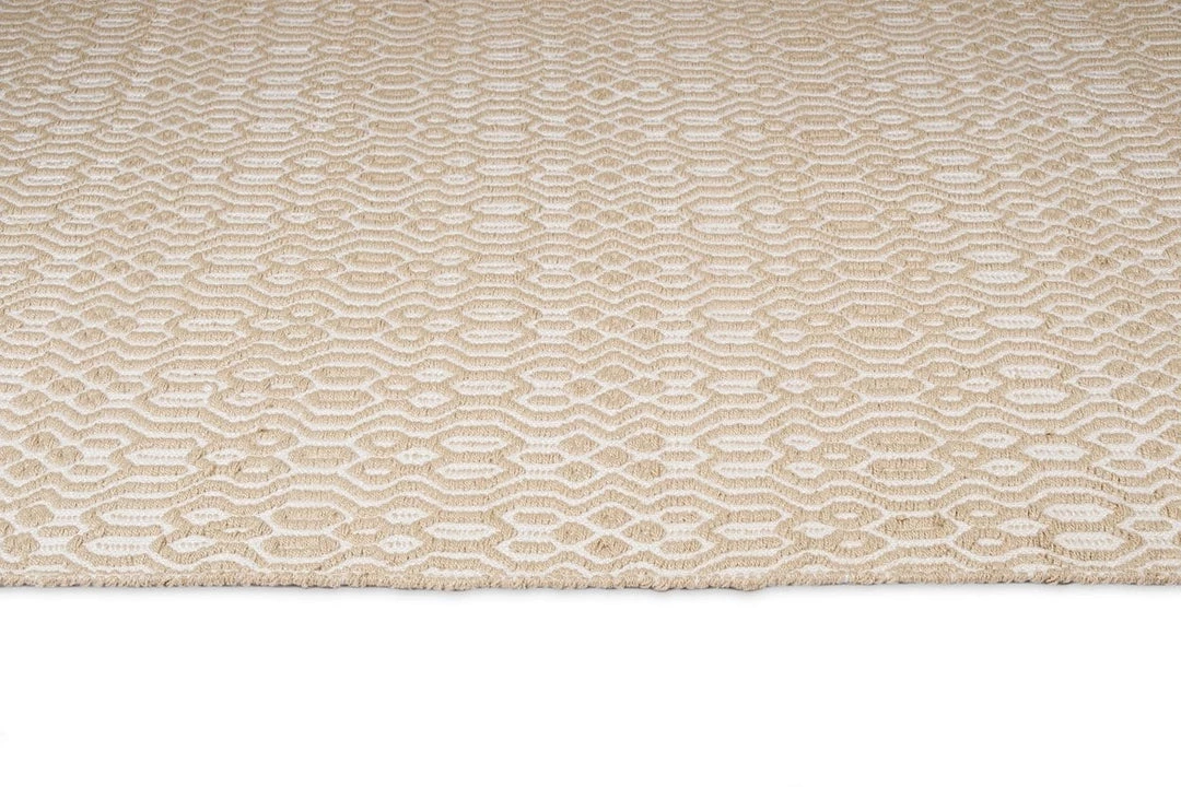 Miss Amara All Rugs Saskia Beige And Ivory Indoor Outdoor PET Runner Rug