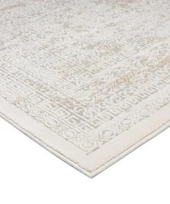Miss Amara All Rugs Seda Cream Ivory And Grey Traditional Floral Runner Rug