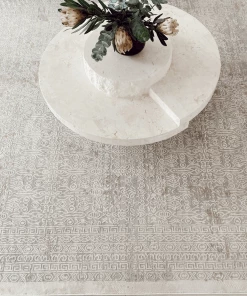 Miss Amara Seda Cream Ivory And Grey Traditional Floral Rug All Rugs