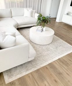 Miss Amara Seda Cream Ivory And Grey Traditional Floral Rug All Rugs