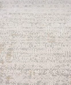 Miss Amara Seda Cream Ivory And Grey Traditional Floral Rug All Rugs