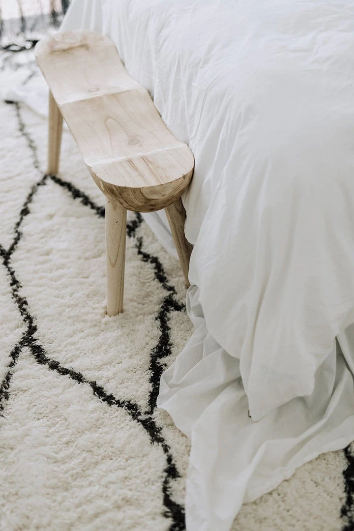 Miss Amara Selena Ivory And Charcoal Grey Tribal Shag Rug