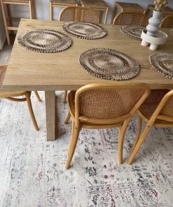 Miss Amara All Rugs Selita Purple And Grey Distressed Transitional Rug