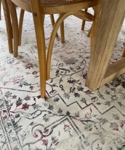 Miss Amara All Rugs Selita Purple And Grey Distressed Transitional Rug