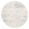 Miss Amara Selita Purple And Grey Distressed Transitional Round Rug All Rugs