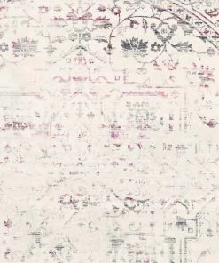 Miss Amara Selita Purple And Grey Distressed Transitional Round Rug All Rugs