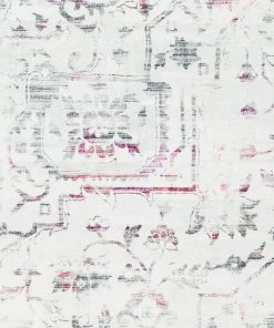 Miss Amara All Rugs Selita Purple And Grey Distressed Transitional Rug