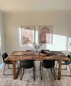 Miss Amara Selma Brown Grey And Ivory Distressed Tribal Rug