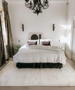 Miss Amara Shaka Ivory Tribal Flatweave Rug All Rugs