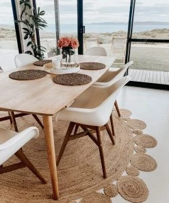 Miss Amara Shani Hand Made Circle Play Jute Rug All Rugs