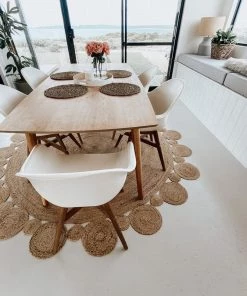 Miss Amara Shani Hand Made Circle Play Jute Rug All Rugs