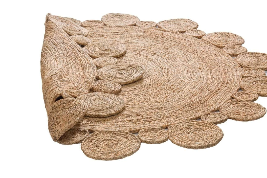 Miss Amara Shani Hand Made Circle Play Jute Rug All Rugs