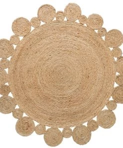 Miss Amara Shani Hand Made Circle Play Jute Rug All Rugs