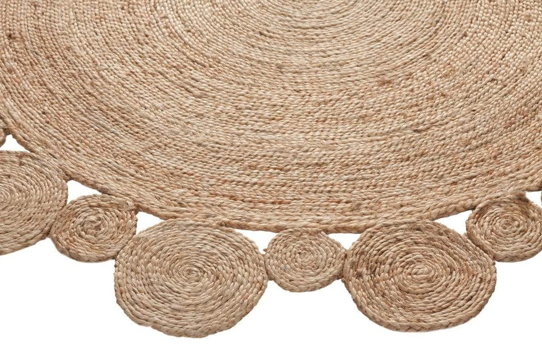 Miss Amara Shani Hand Made Circle Play Jute Rug All Rugs