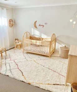 Miss Amara All Rugs Sherry Pastel Multi-Colour Abstract Tribal Shag Rug