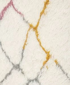 Miss Amara All Rugs Sherry Pastel Multi-Colour Abstract Tribal Shag Rug