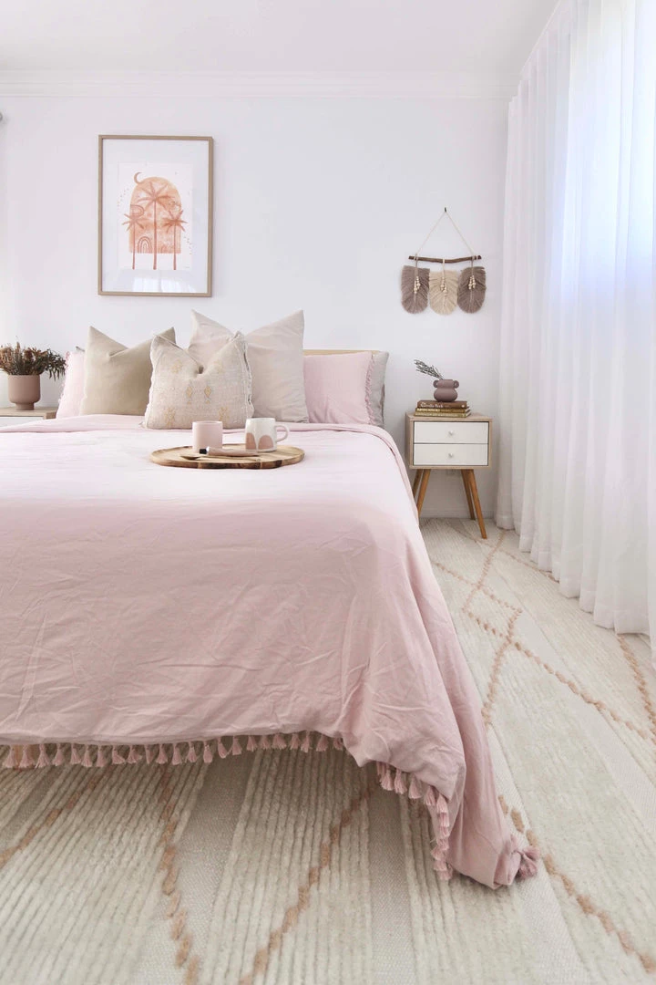 Miss Amara Shona Ivory And Peach Tribal PET Rug All Rugs