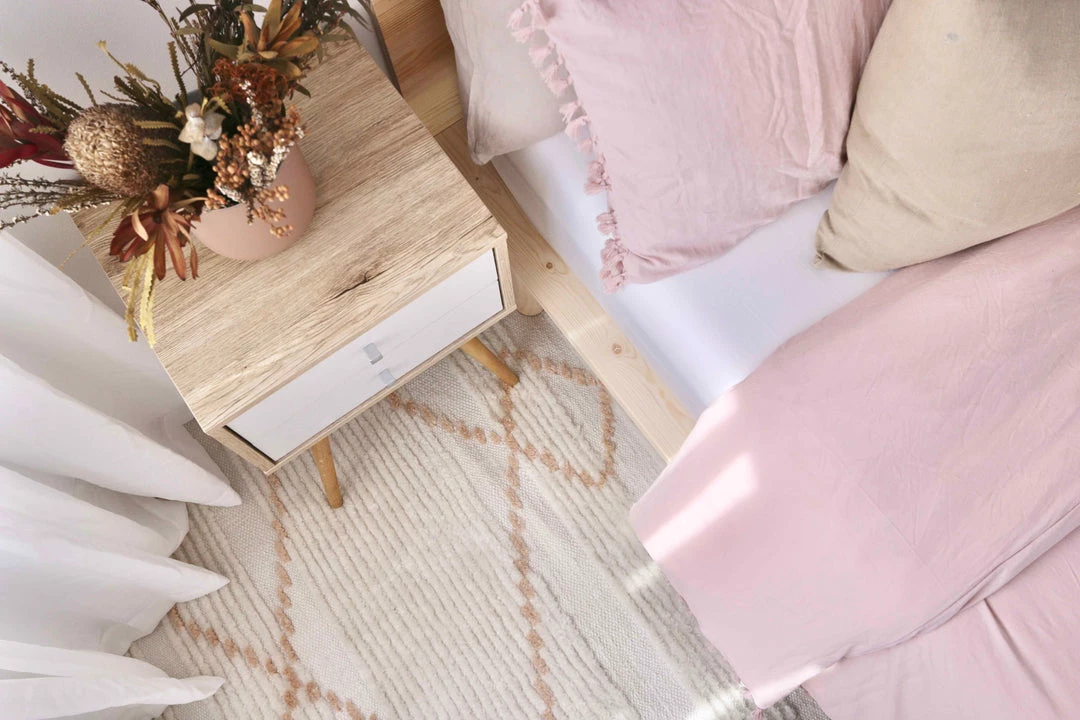 Miss Amara Shona Ivory And Peach Tribal PET Rug All Rugs