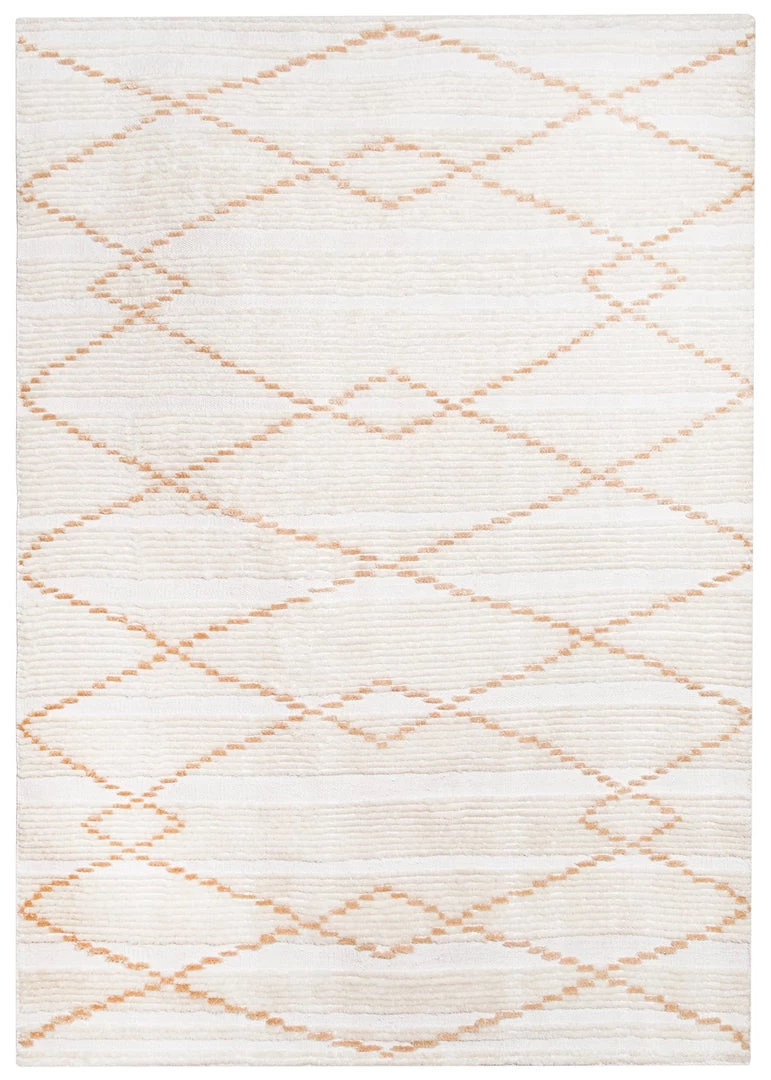 Miss Amara Shona Ivory And Peach Tribal PET Rug All Rugs