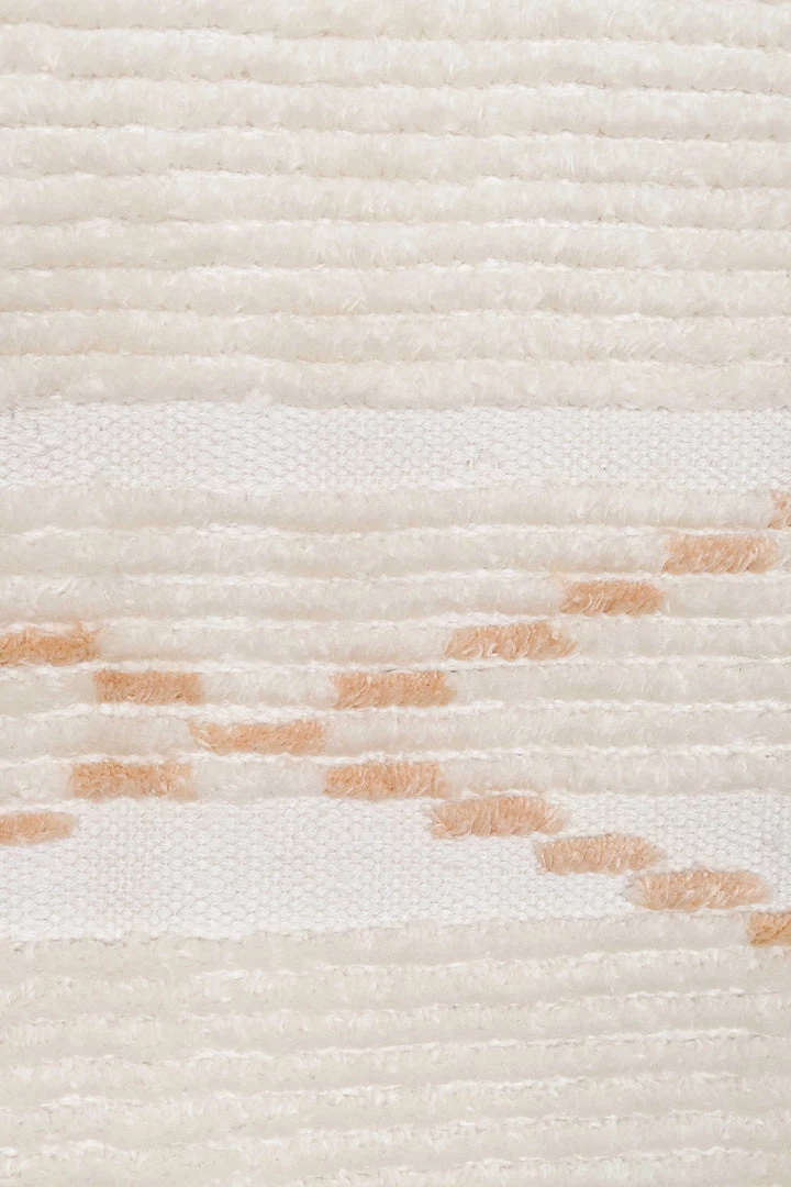 Miss Amara Shona Ivory And Peach Tribal PET Rug All Rugs