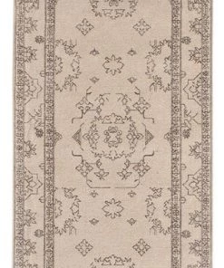 Miss Amara All Rugs Sienna Beige And Black Scandi Print Runner Rug