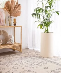 Miss Amara Sienna Beige And Black Scandi Pattern Rug All Rugs